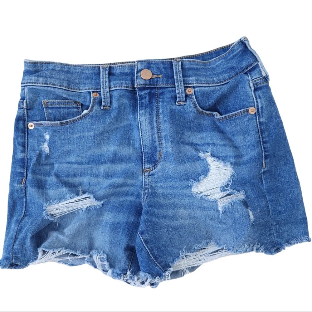 Universal Thread Cutoff Denim Shorts Size 2/26 Distressed Festival Denim Shorts
